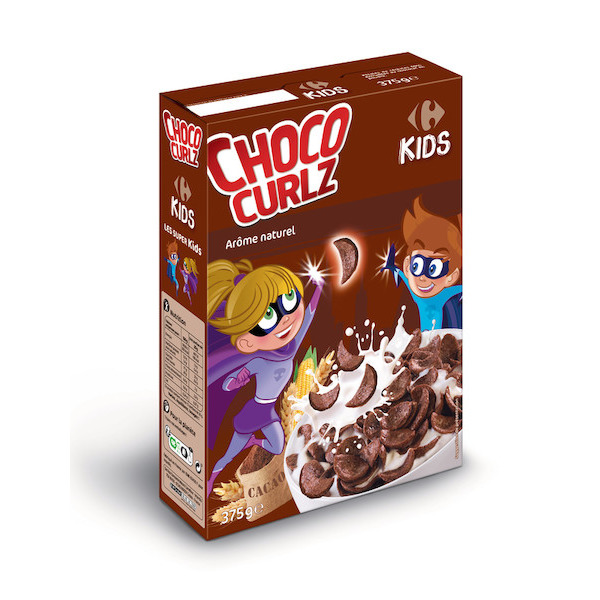 Choco Curlz Céréales 3560070800230 CARREFOUR Choco Curlz Céréales 3560070800230 CARREFOUR