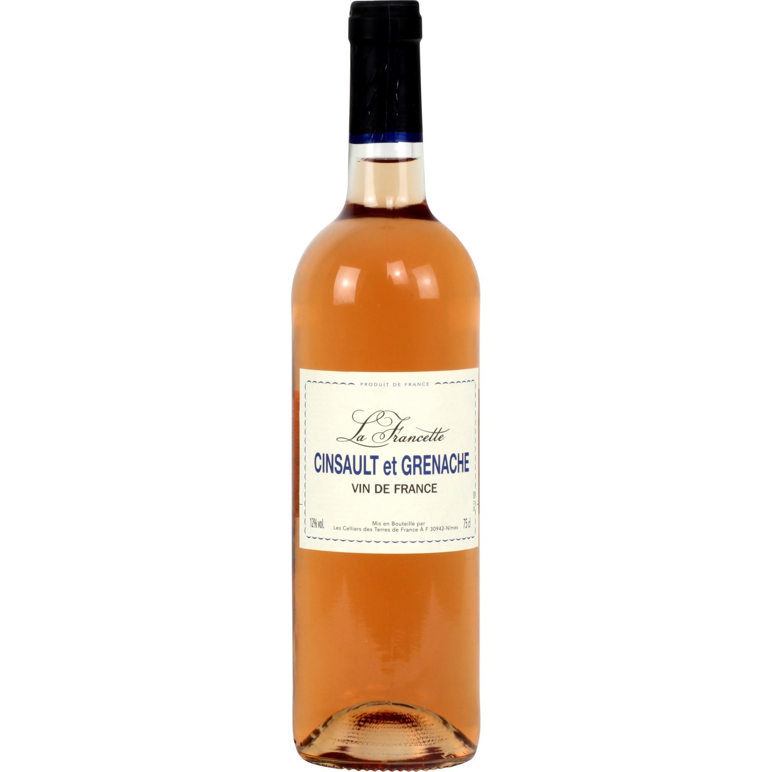Vin rosé de pays Cinsault Grenache LA FRANCETTE