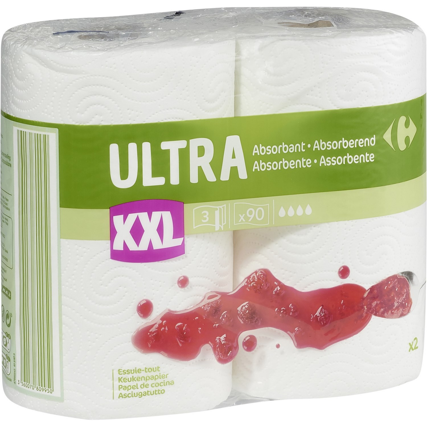 Essuie-tout Ultra Absorbant XXL CARREFOUR