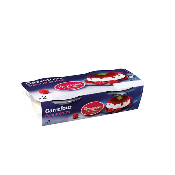 PANNA COTTA FRAMBOISE CARREFOUR 3560070816415 carrefour