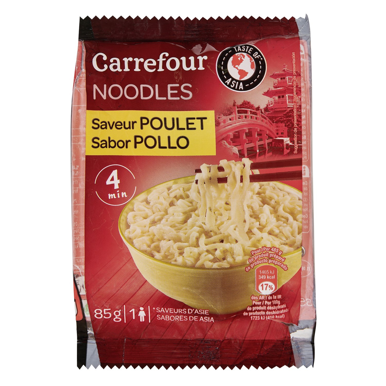 Nouilles instantanées Noodles saveur poulet CAR...