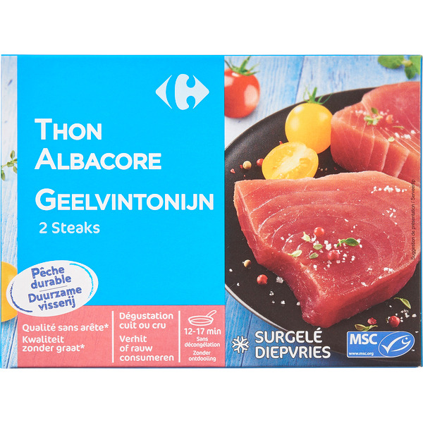  Steak de thon albacore MSC 