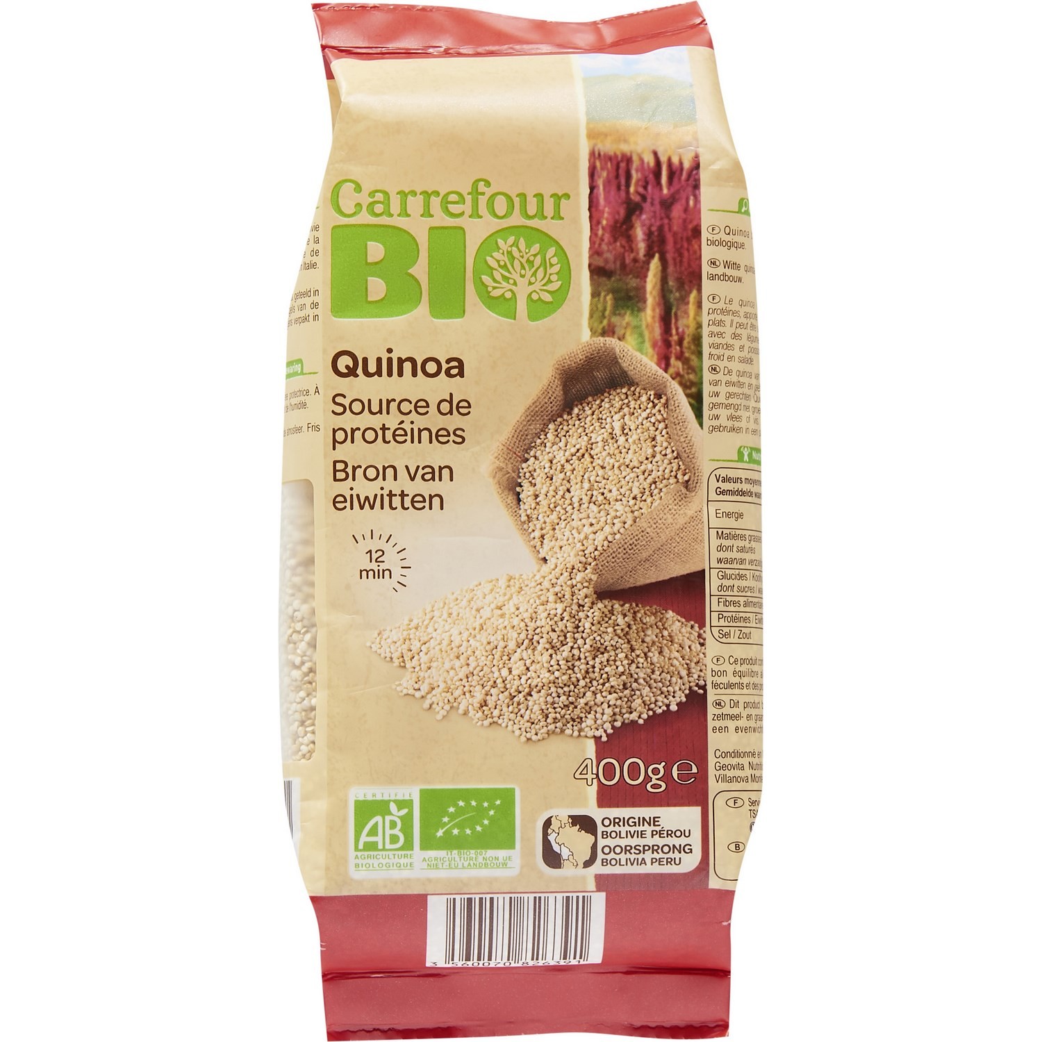 Quinoa bio CARREFOUR BIO 3560070826391 CARREFOUR BIO