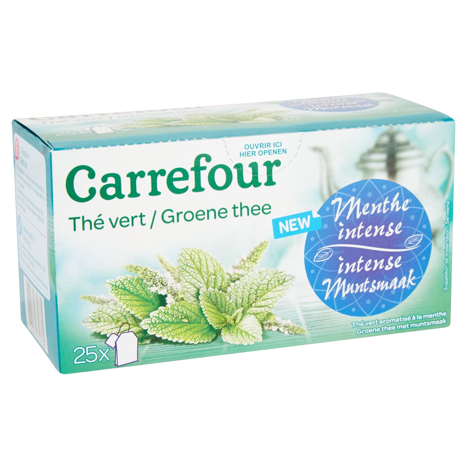 Thé vert saveur menthe intense CARREFOUR