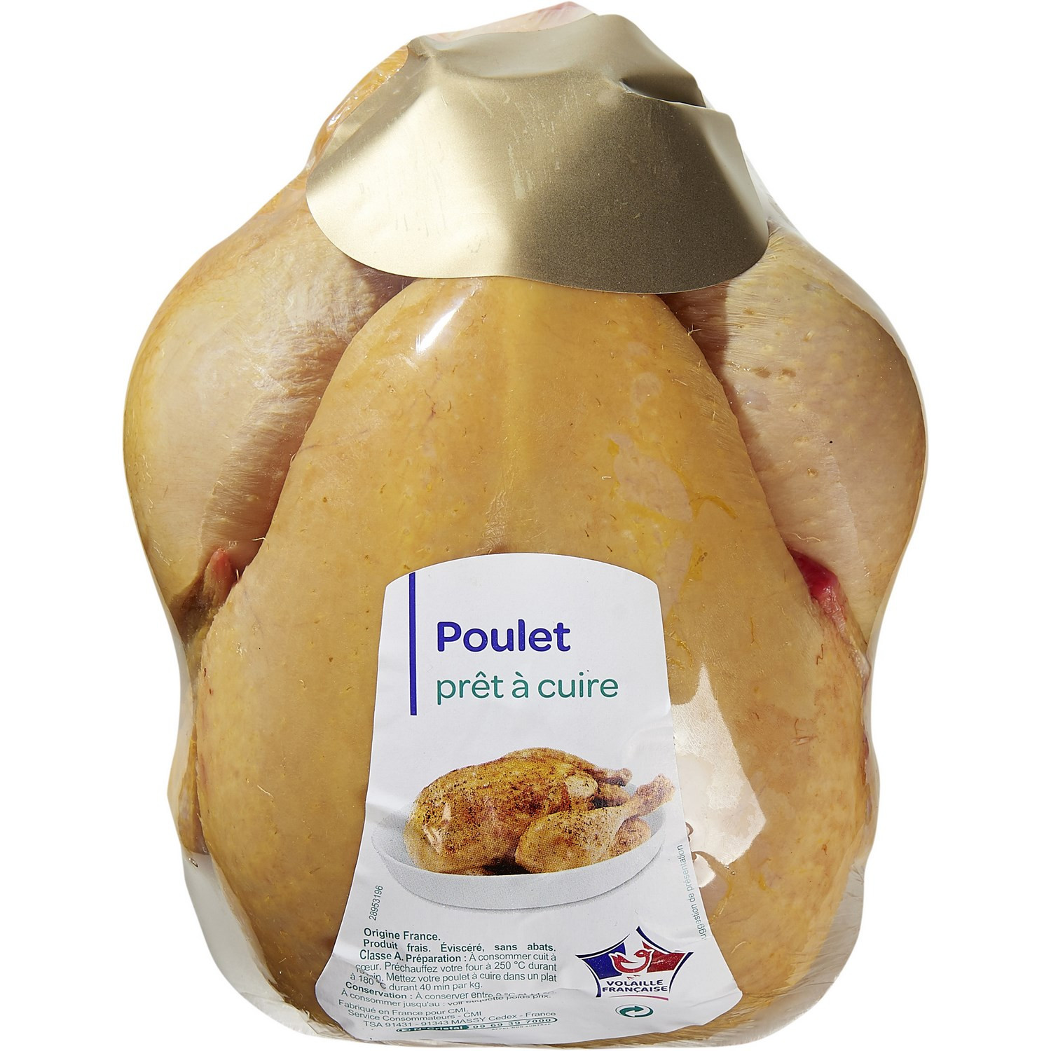 Poulet prêt à cuire 