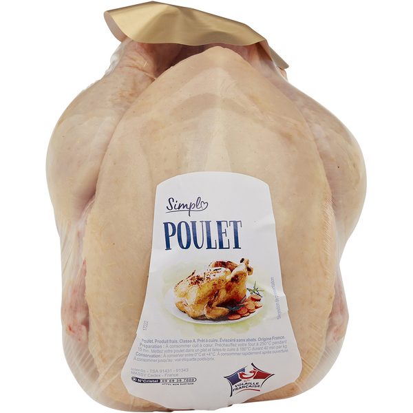 SIMPL Poulet blanc prêt à cuire code EAN 3560070832934 