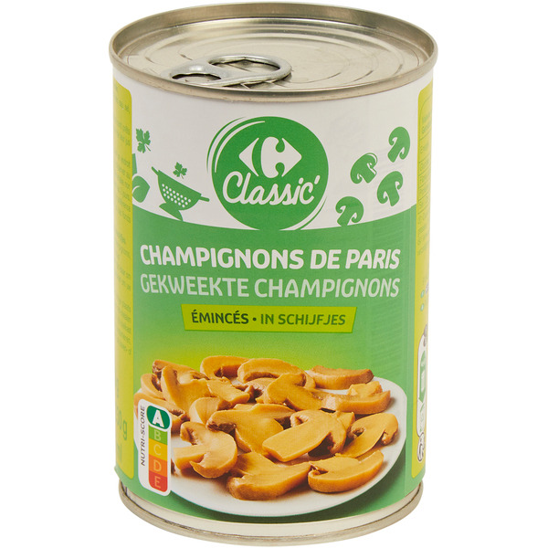 Champignons de Paris émincés 