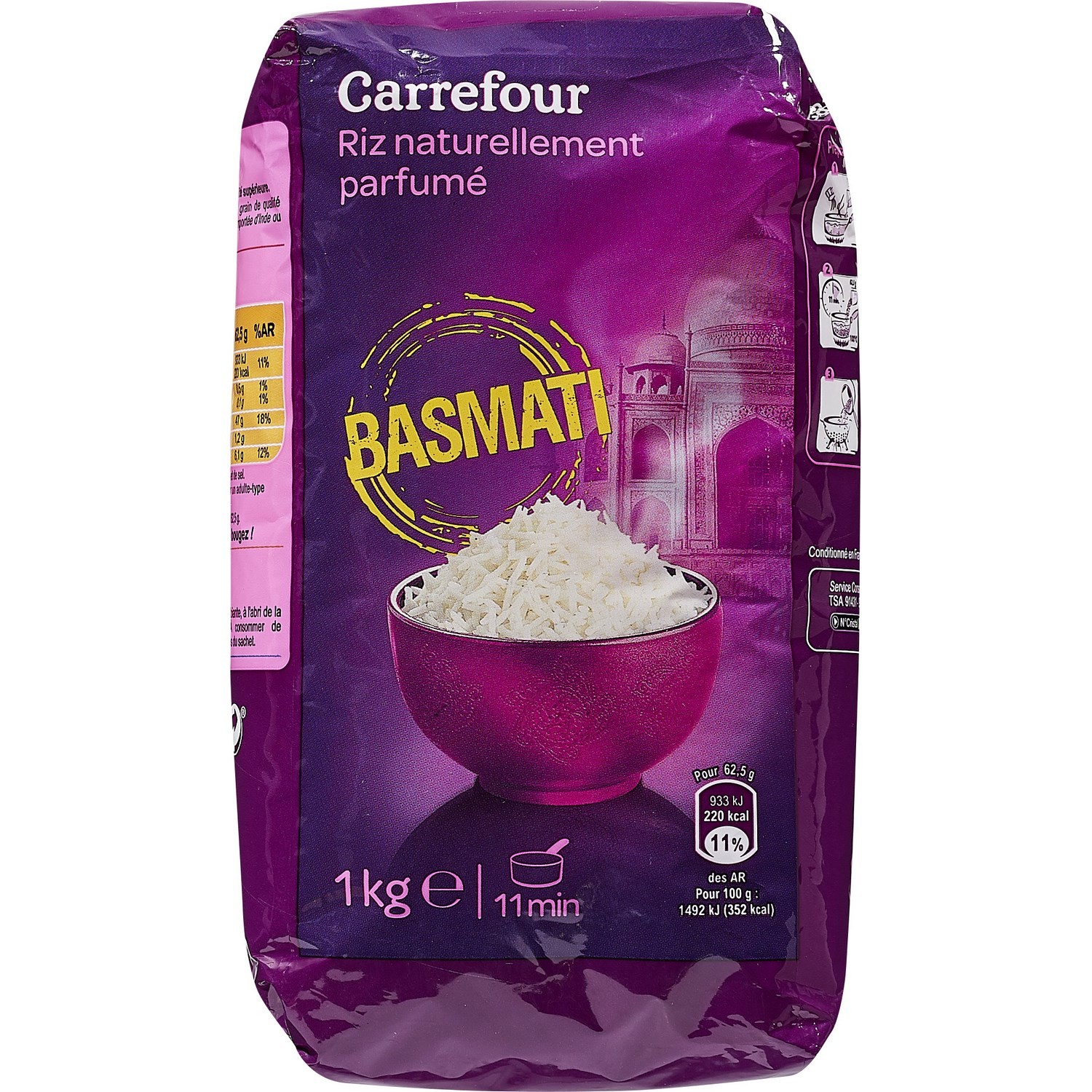 Riz basmati parfumé 11mn