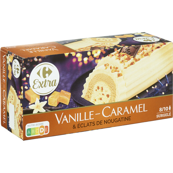 Bûche glacée Vanille-Caramel