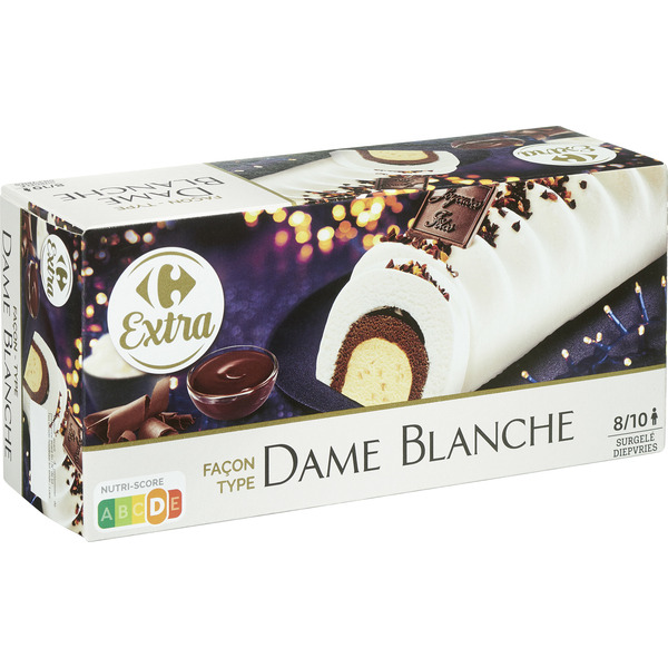 Bûche glacée façon Dame blanche