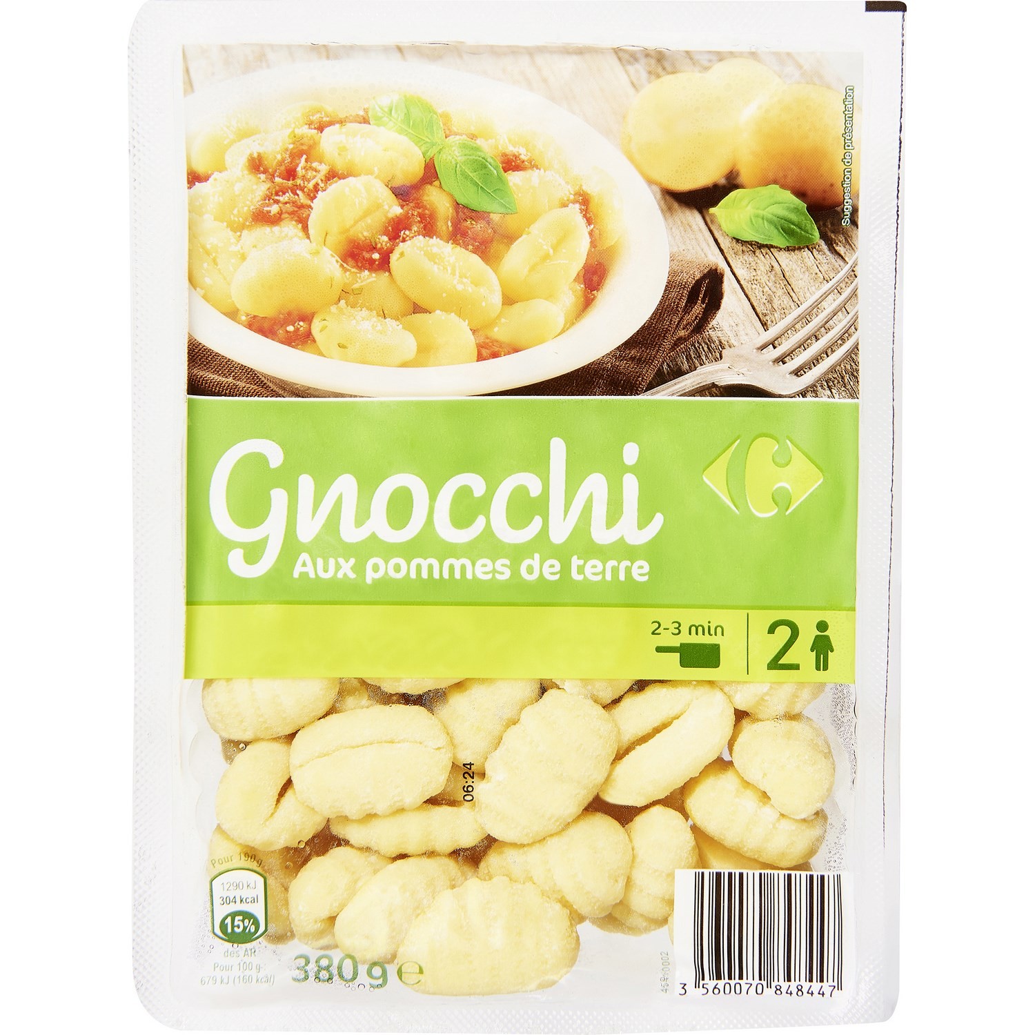Gnocchis nature CARREFOUR