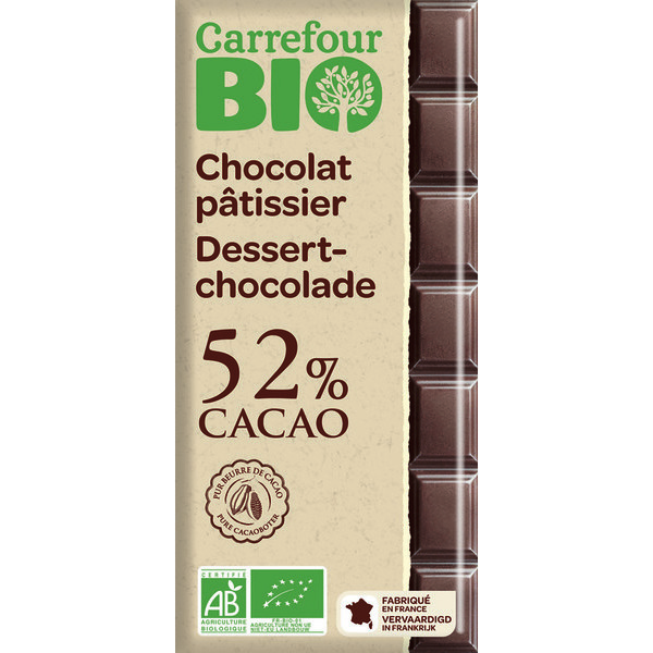 Chocolat pâtissier 52% Cacao