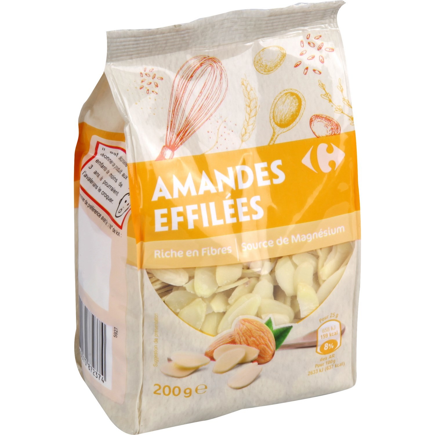 Amandes effilées CARREFOUR
