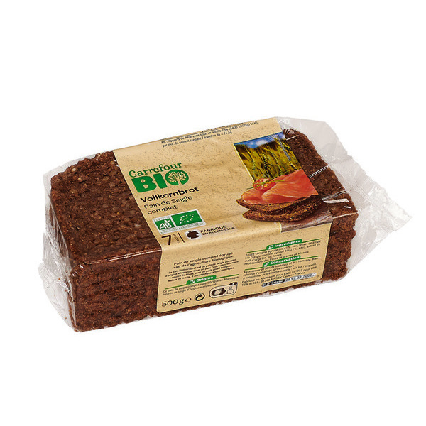 Pain vollkornbrot bio Carrefour