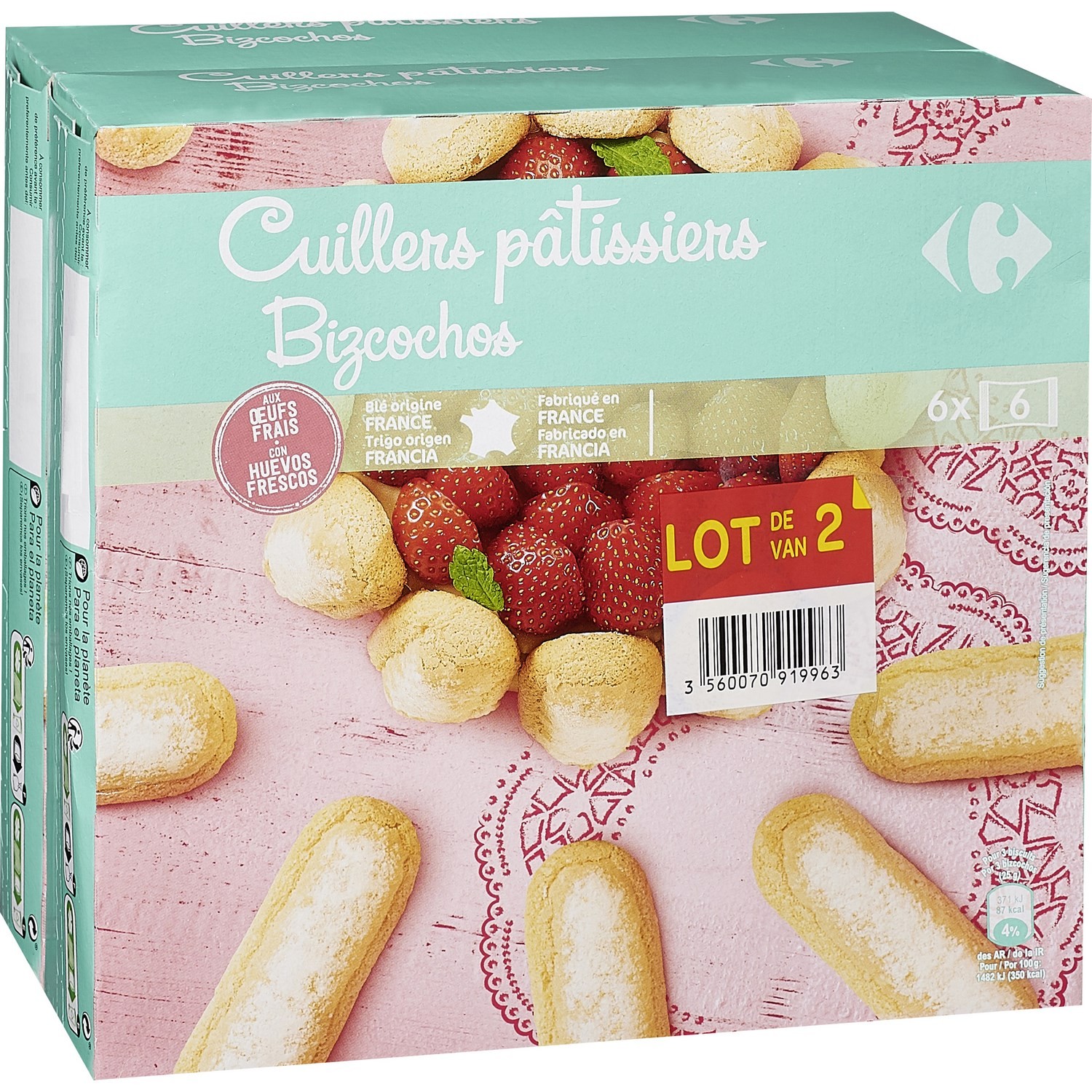 Biscuits cuillers CARREFOUR