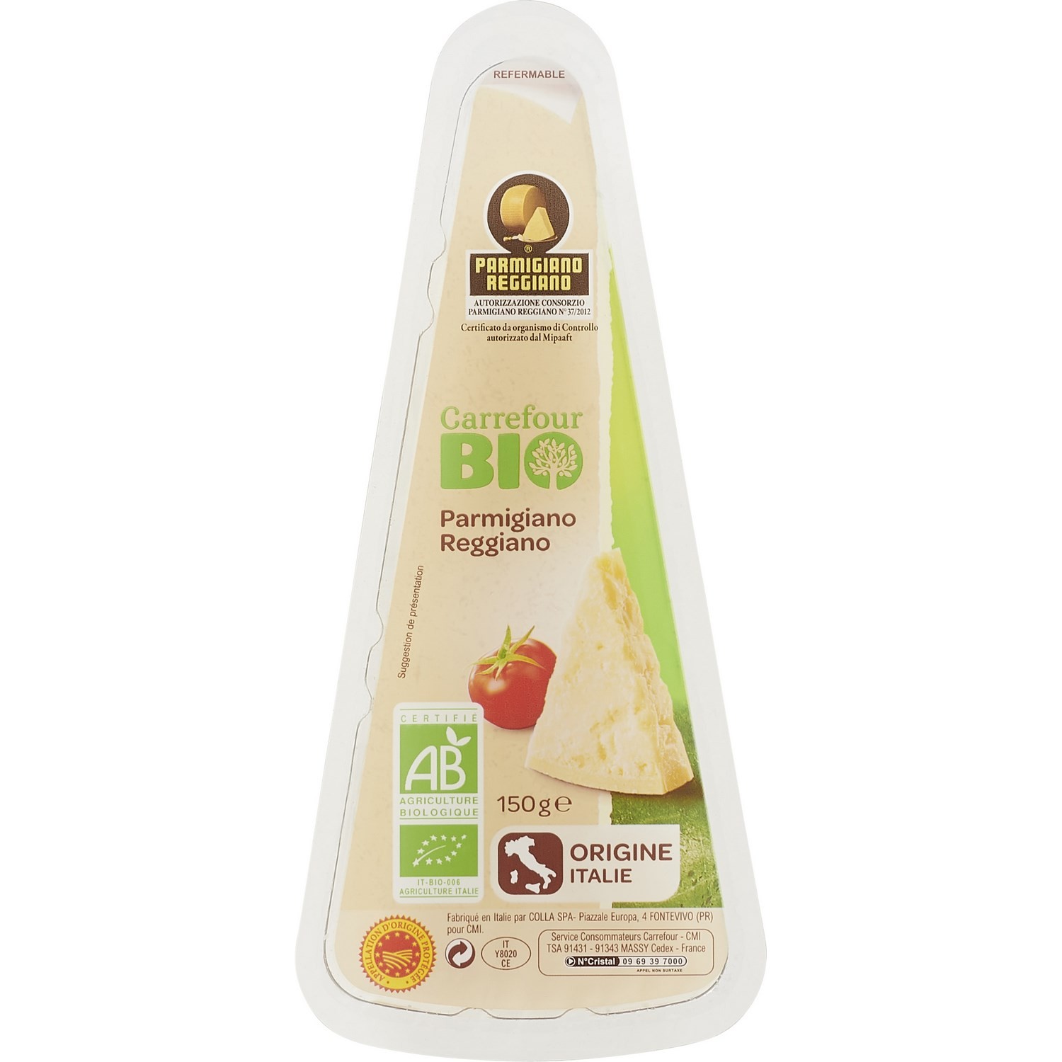 Parmigiano Reggiano bio CARREFOUR BIO