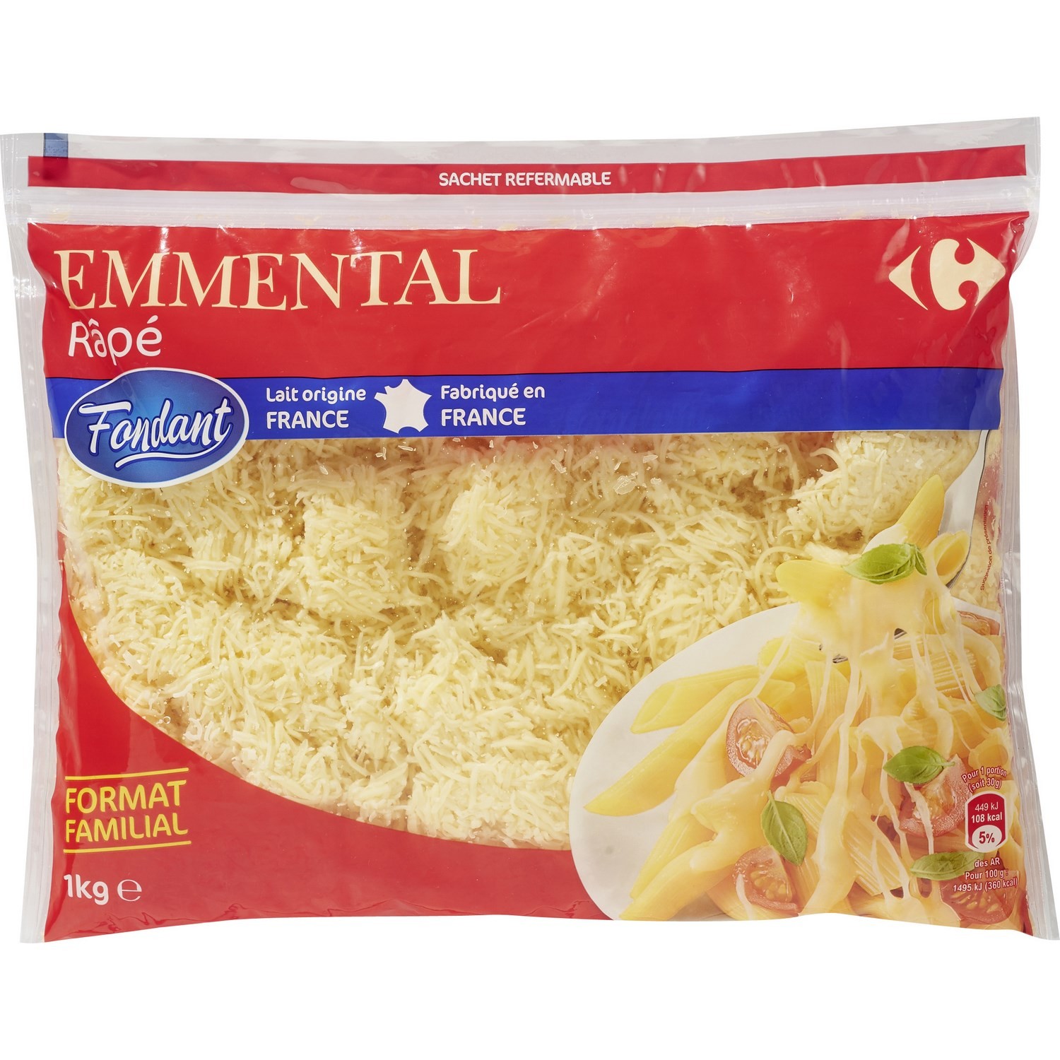 Emmental râpé fondant CARREFOUR