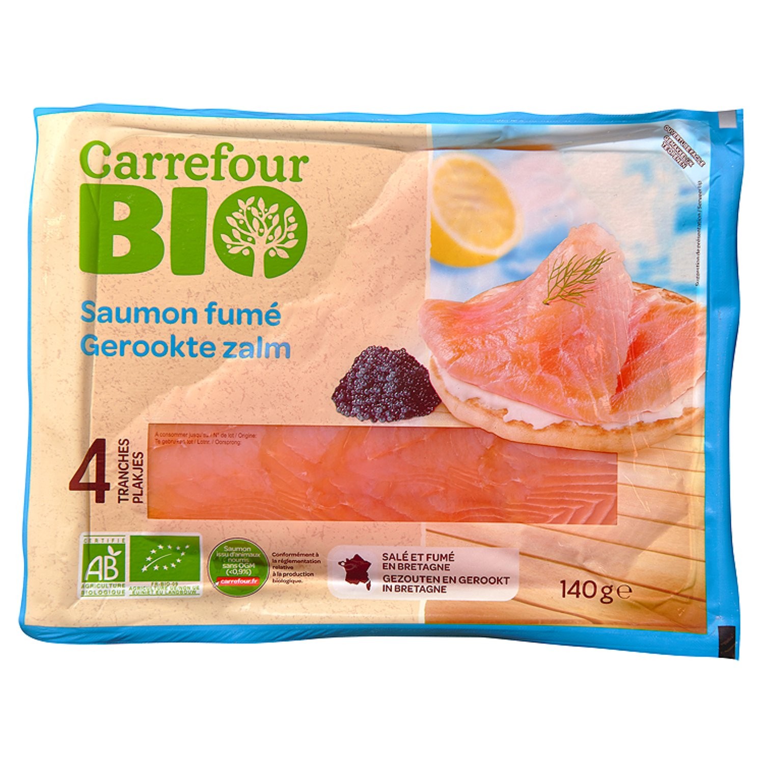 Saumon fumé bio CARREFOUR BIO