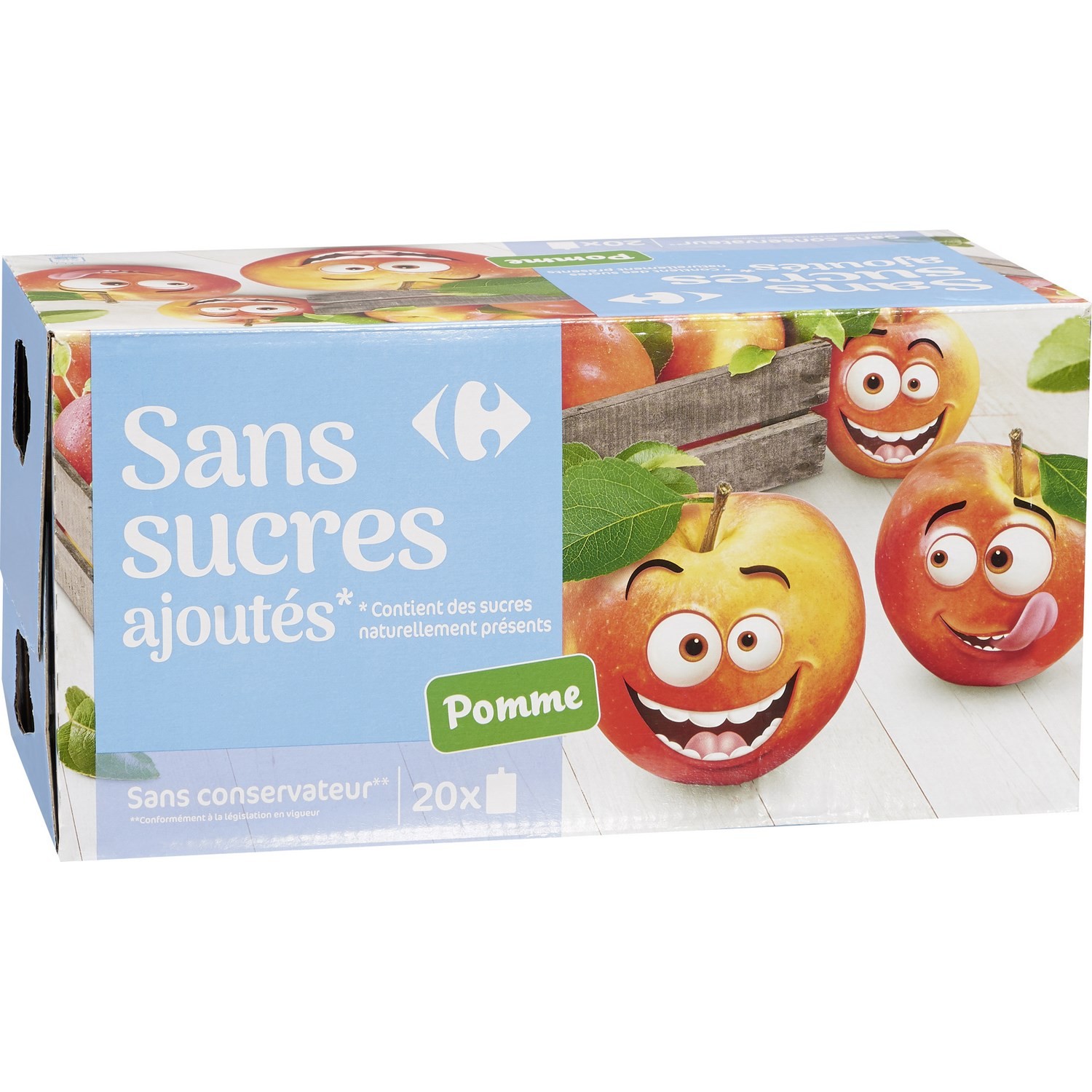 Compotes pomme sans sucres ajoutés CARREFOUR