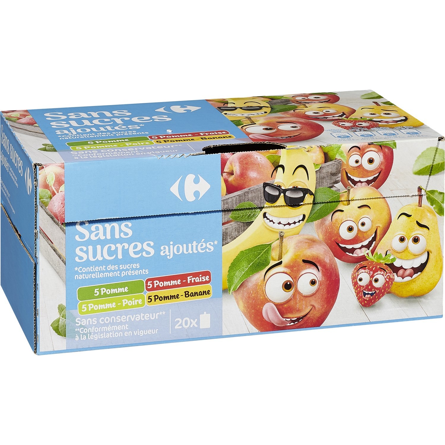 Purées de fruits assortiment sans sucres ajouté...