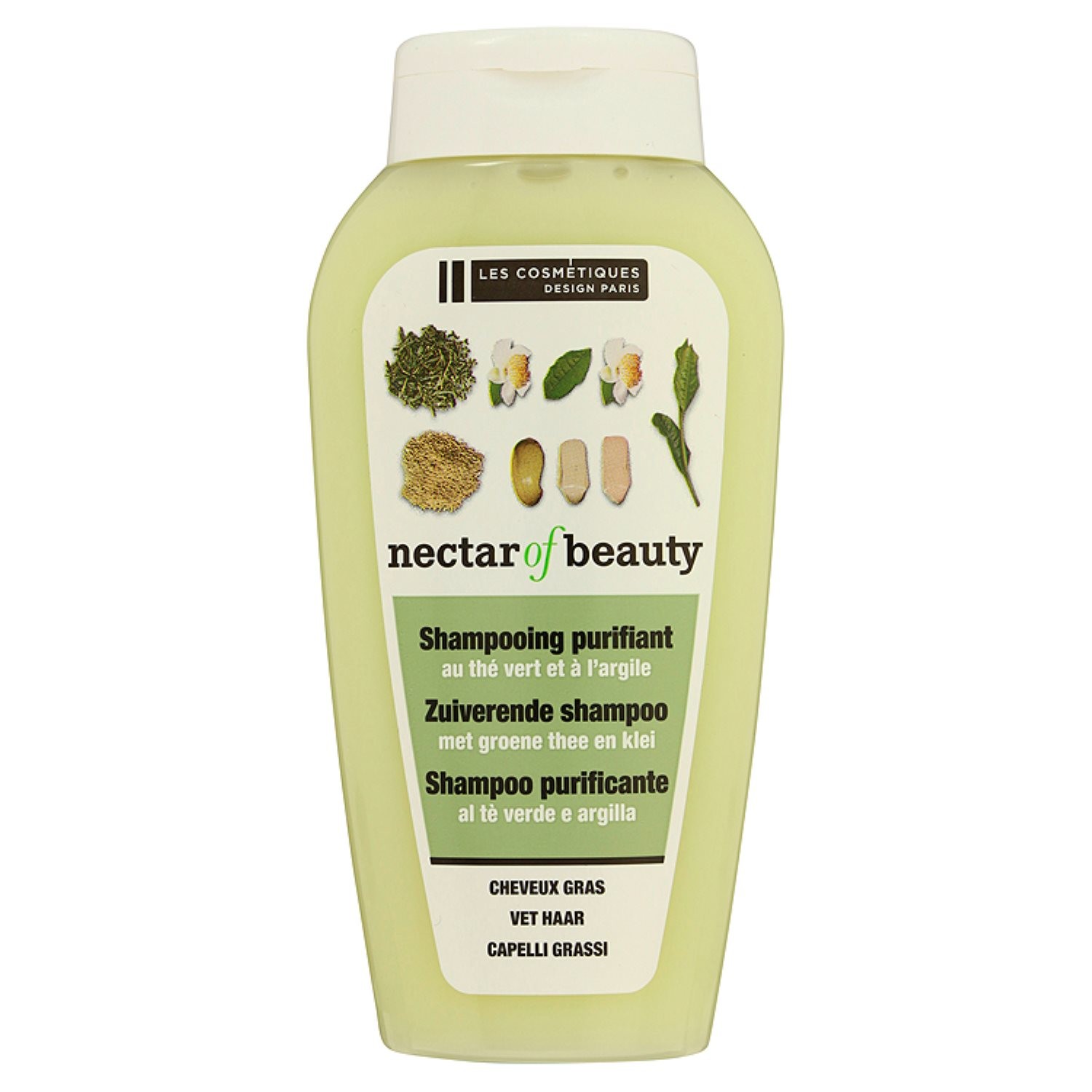Shampooing purifiant thé vert et argile 3560070969012 Nectar of Beauty Shampooing purifiant thé vert et argile 3560070969012 Nectar of Beauty