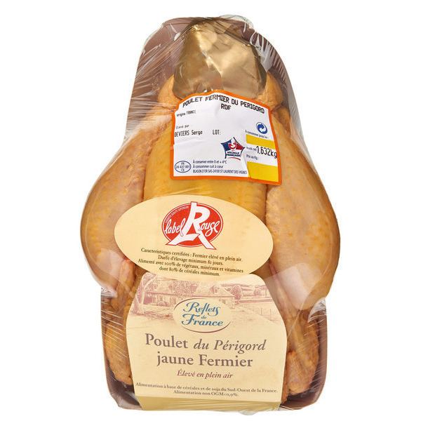 Poulet fermier Label Rouge