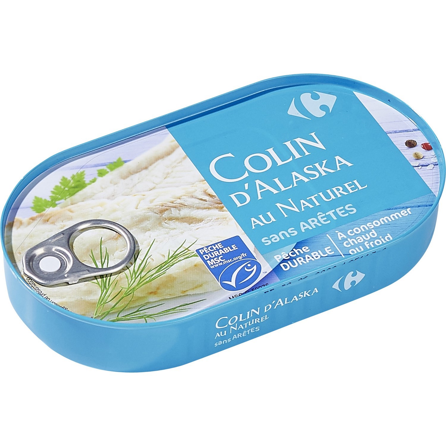 Colin d'Alaska MSC au naturel sans arêtes CARRE...