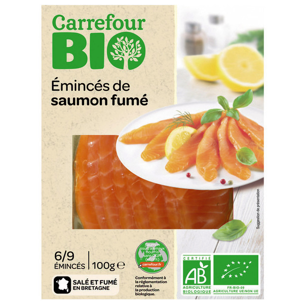 Émincés de saumon fumé