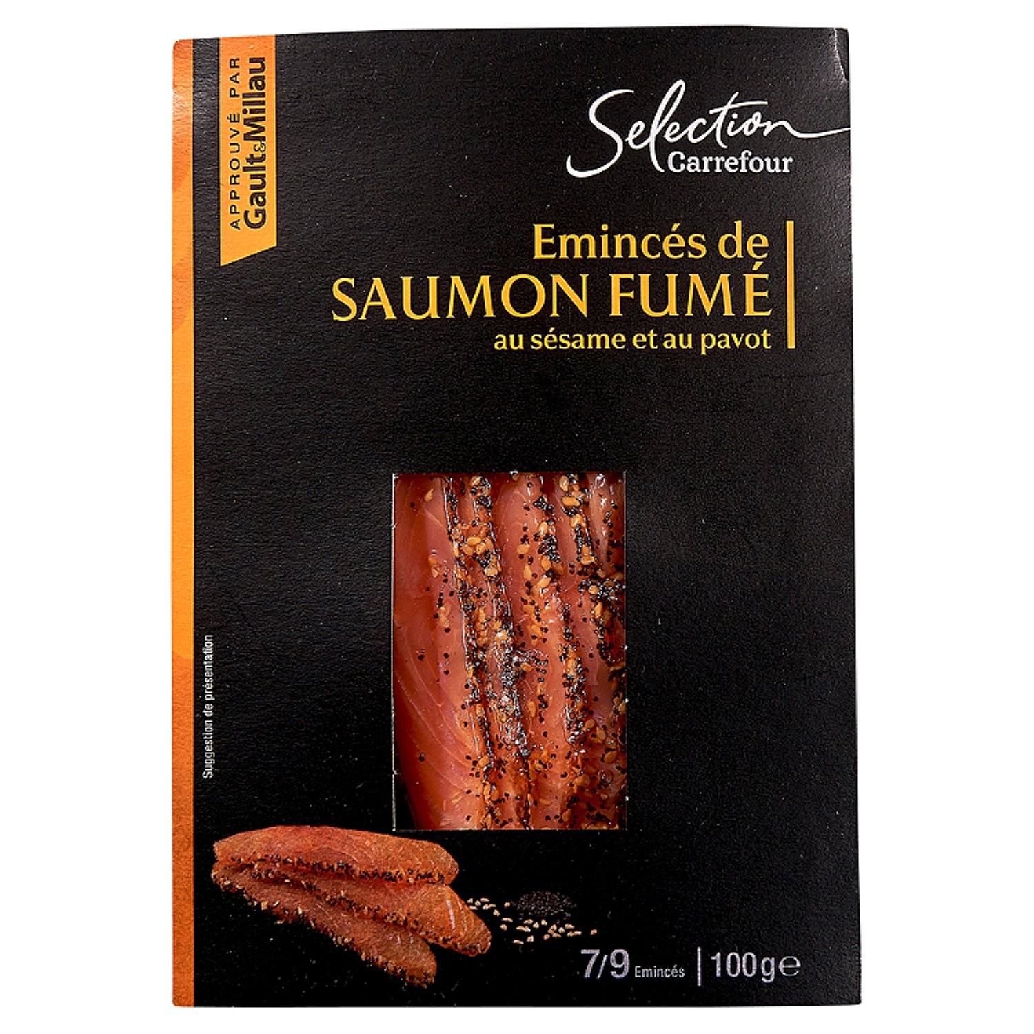 Saumon fumé sésame et pavot CARREFOUR SELECTION