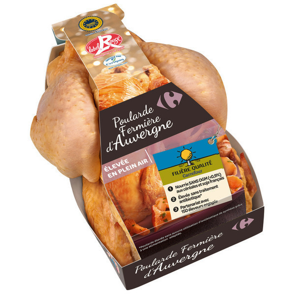 Poularde Fermière d'Auvergne Label Rouge Filièr...