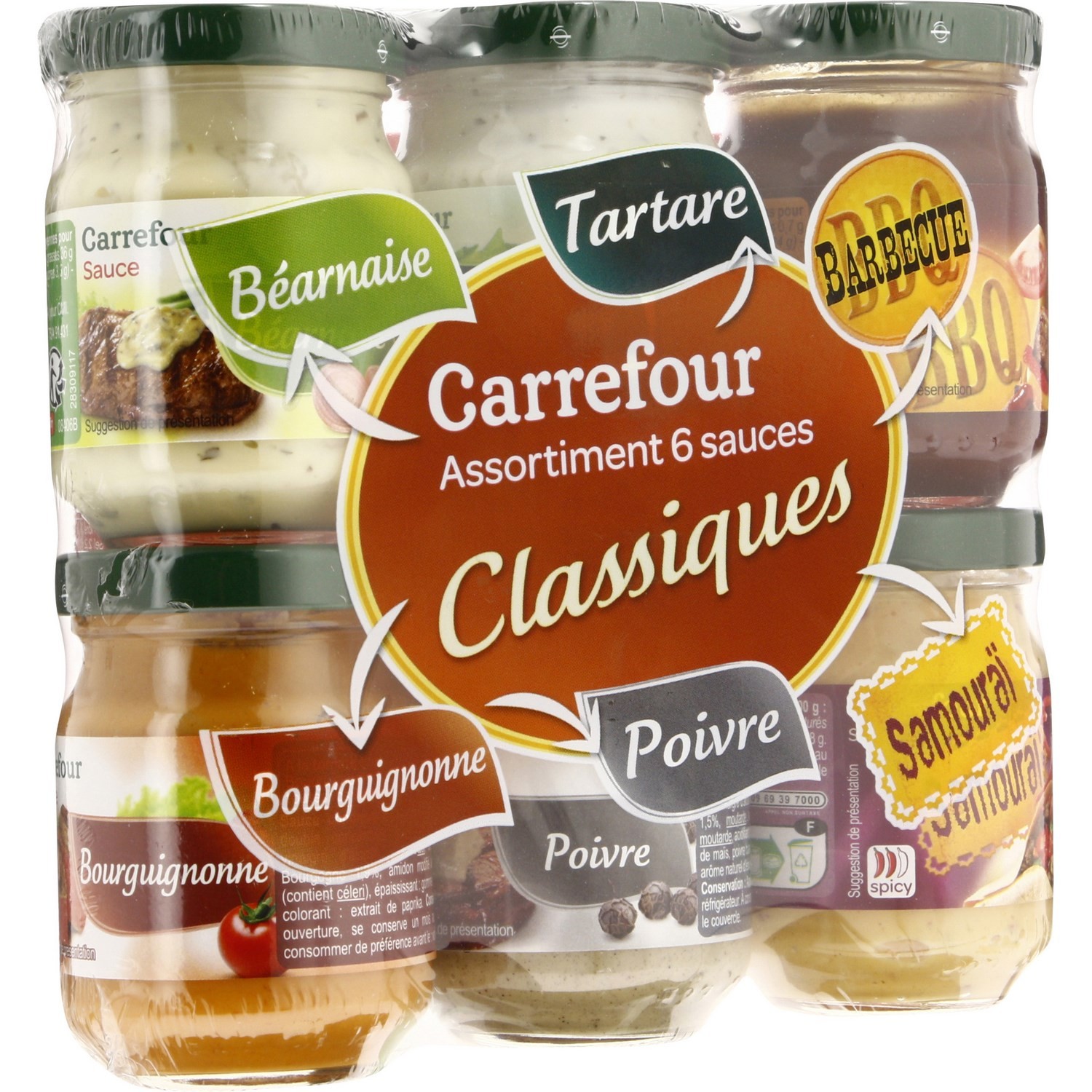 Sauces assortiment classique CARREFOUR