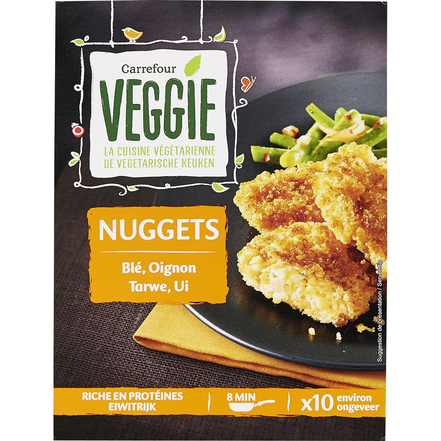 Nuggets blé oignon CARREFOUR VEGGIE