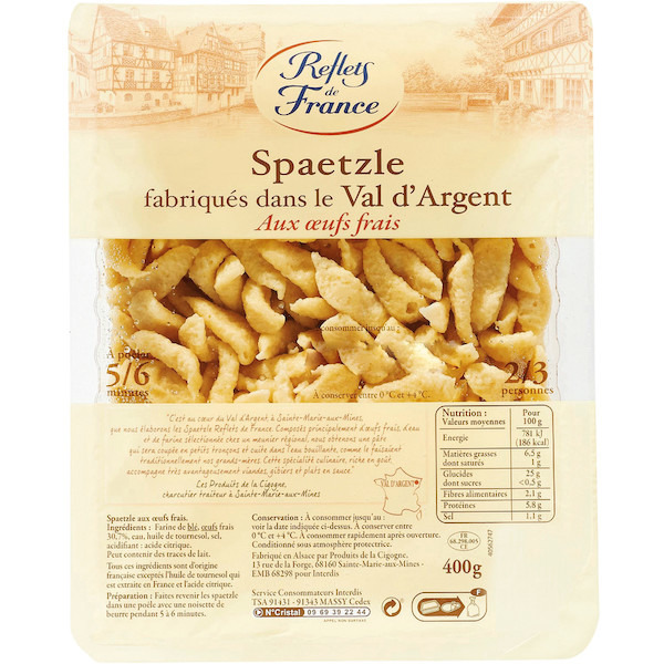 reflets-de-france SPAETZLE code EAN 3560071003043 
