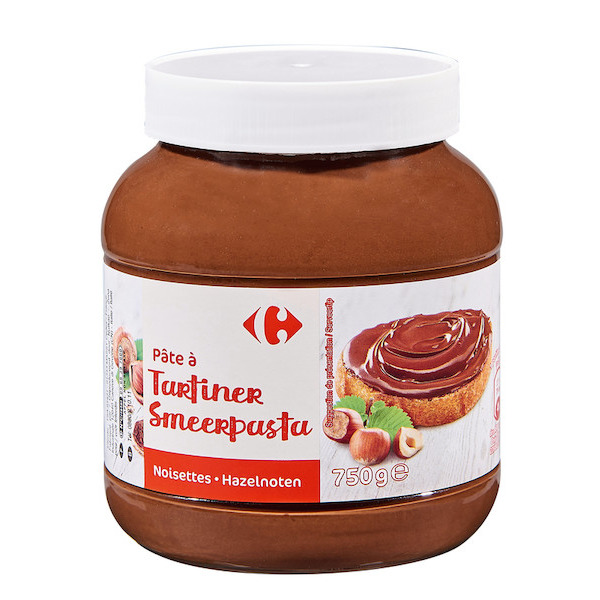 carrefour Pâte à tartiner aux noisettes code EAN 3560071005672 