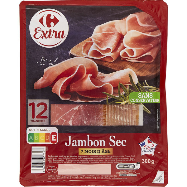 Jambon sec Qualité Supérieure