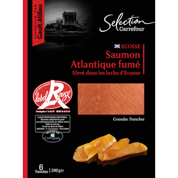Saumon fumé label rouge