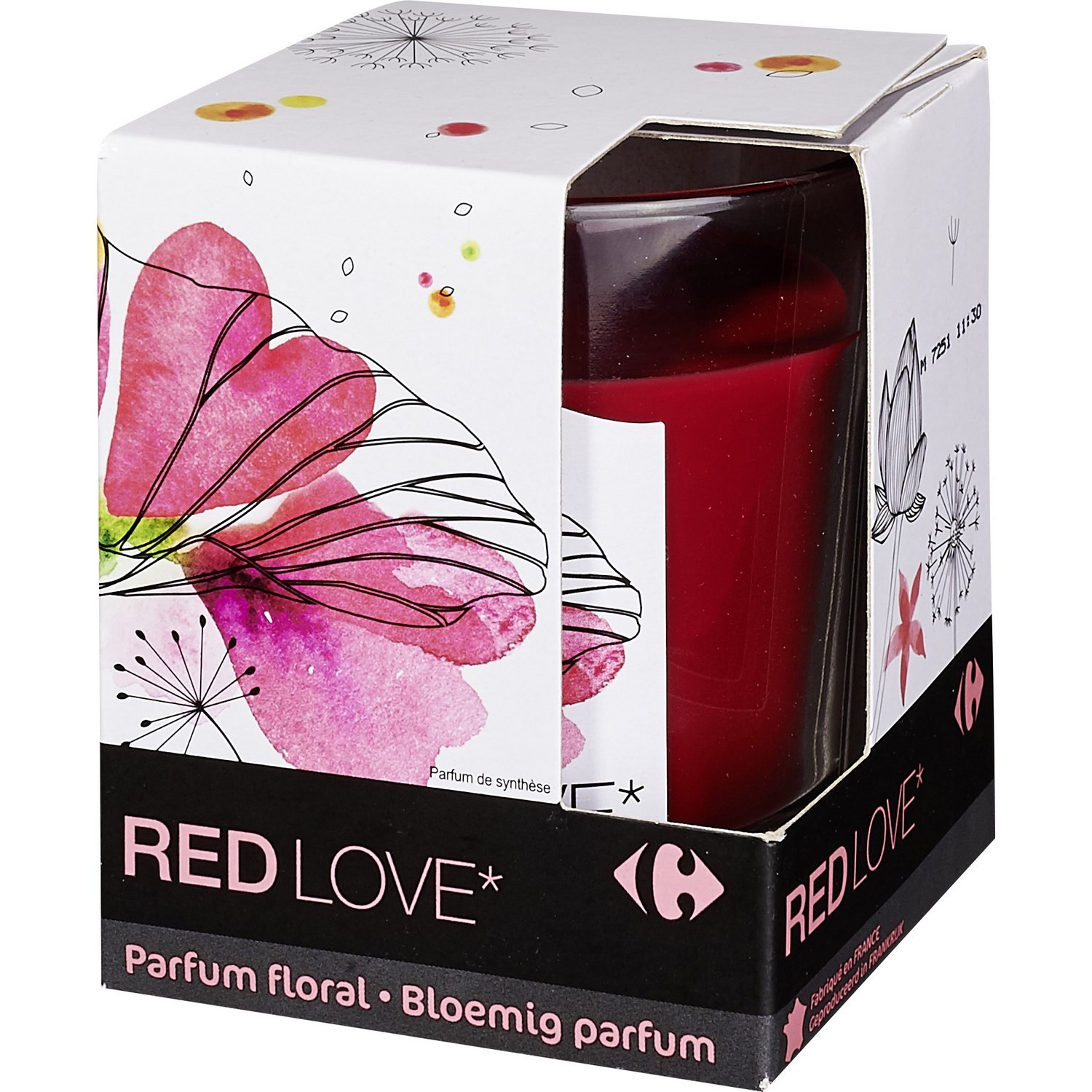 Bougie parfum floral CARREFOUR