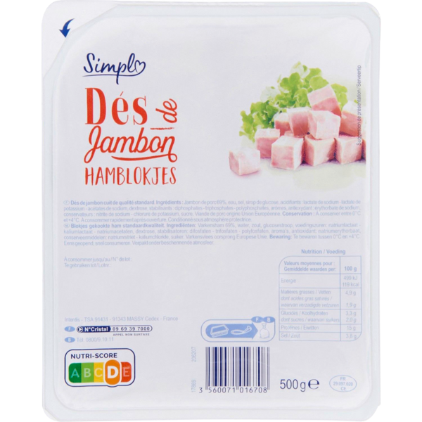 Dés de jambon