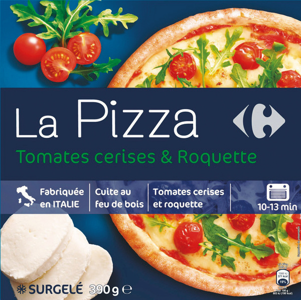 LA PIZZA SURGELÉE CUITE AU FEU DE BOIS TOMATES ...