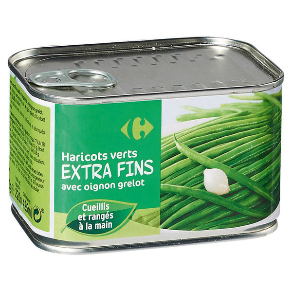 Haricots verts extra-fins avec oignon grelot