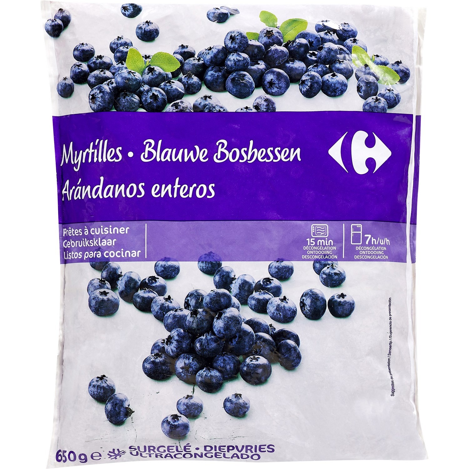 Myrtilles prêtes à cuisiner CARREFOUR