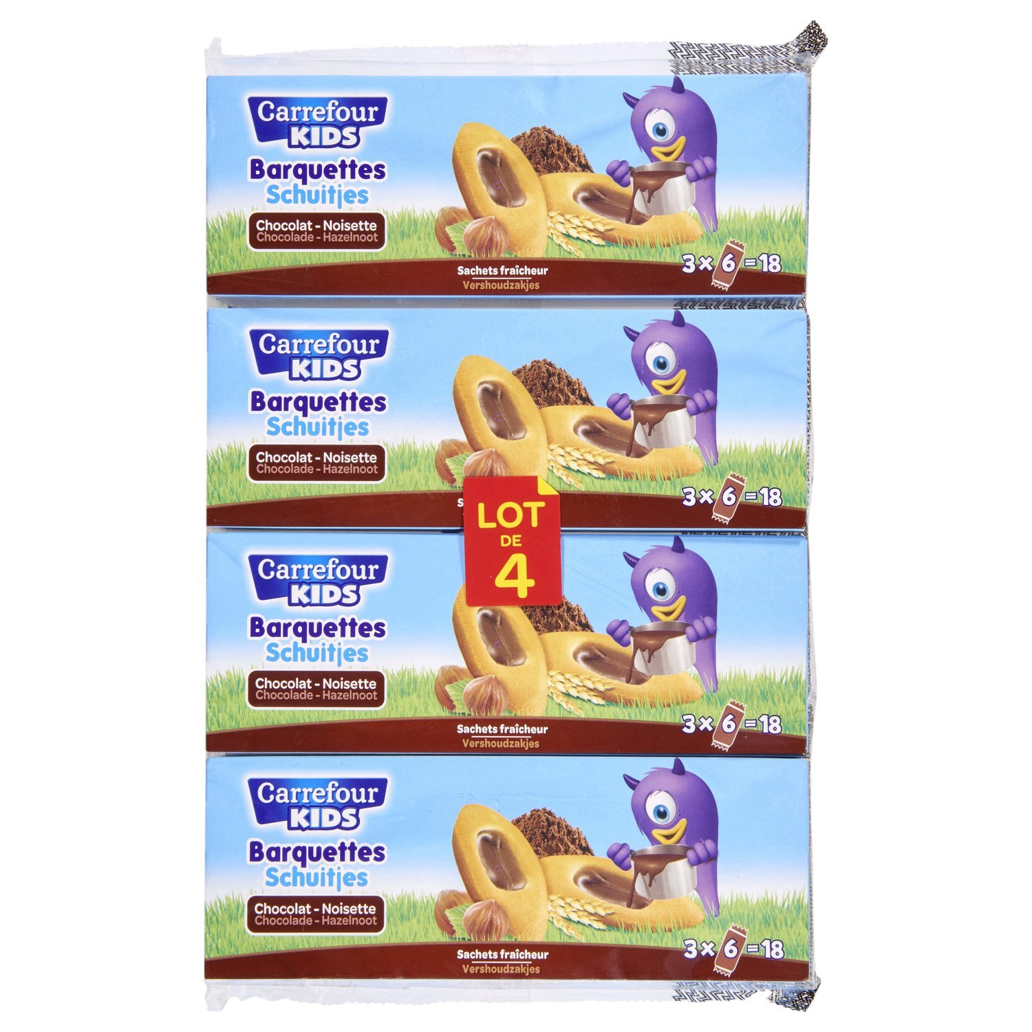Biscuits chocolat noisette CARREFOUR KIDS
