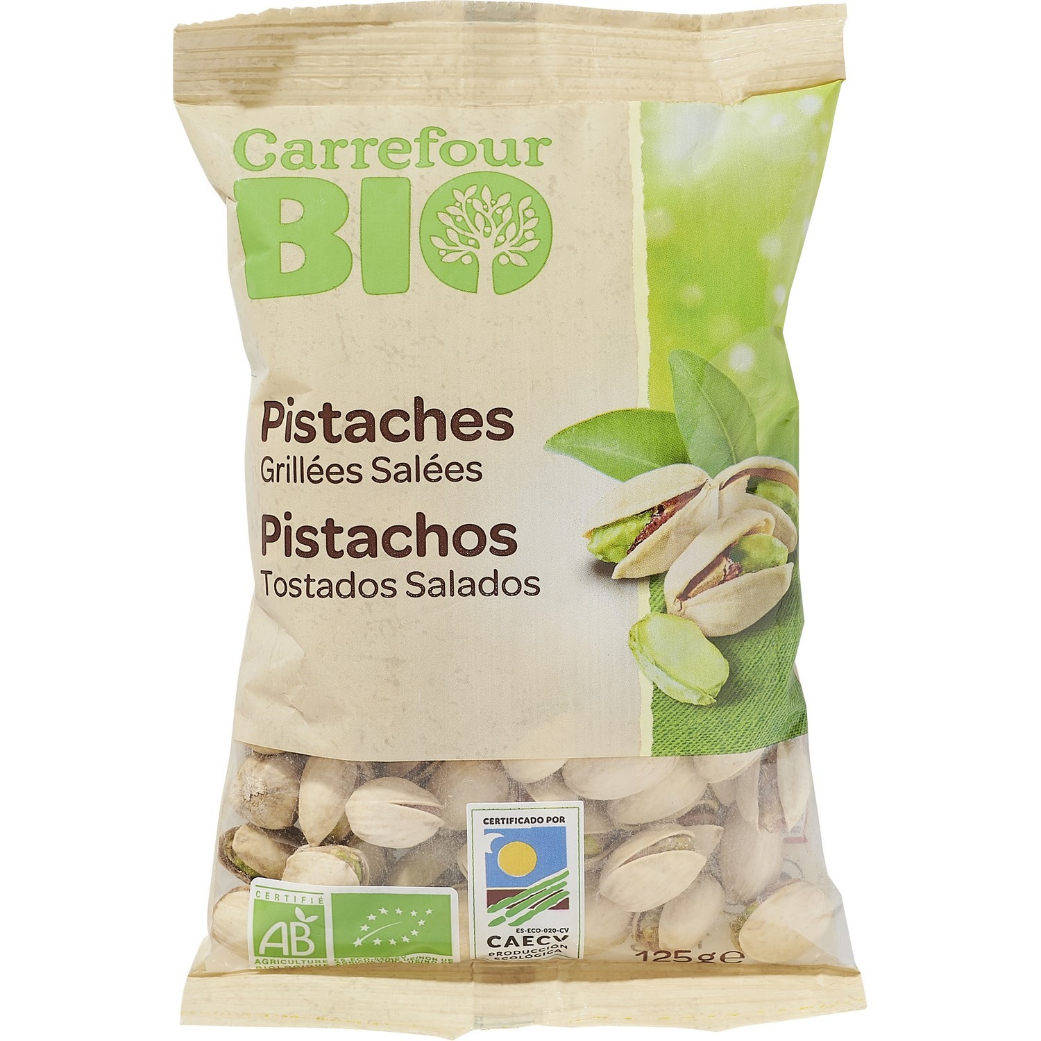 Pistaches bio grillées salées CARREFOUR BIO