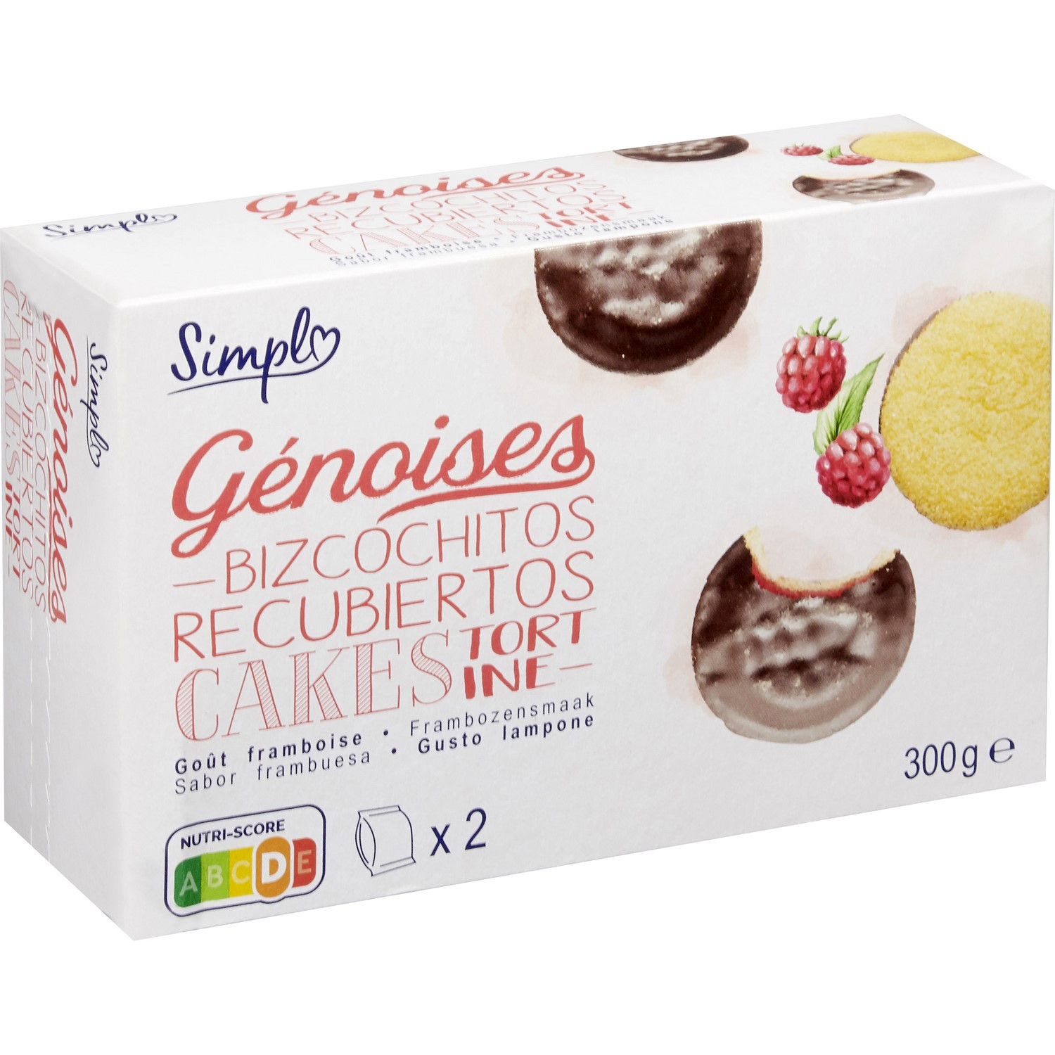 Génoises framboise SIMPL