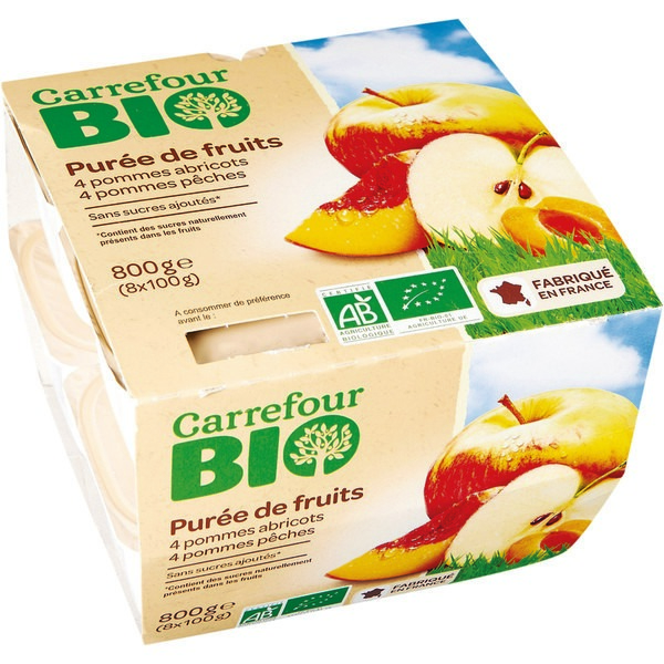 PURÉE DE FRUITS CARREFOUR BIO(1)