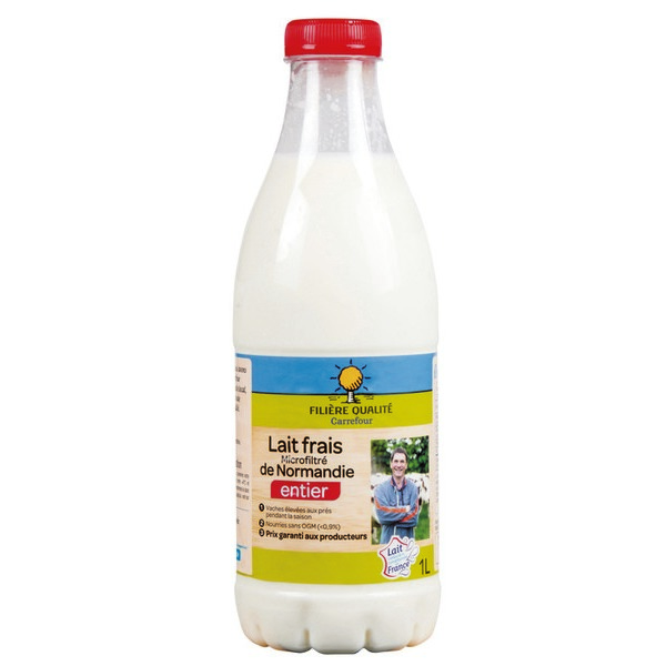 LAIT FRAIS MICROFILTRÉ DE NORMANDIE ENTIER FILI...