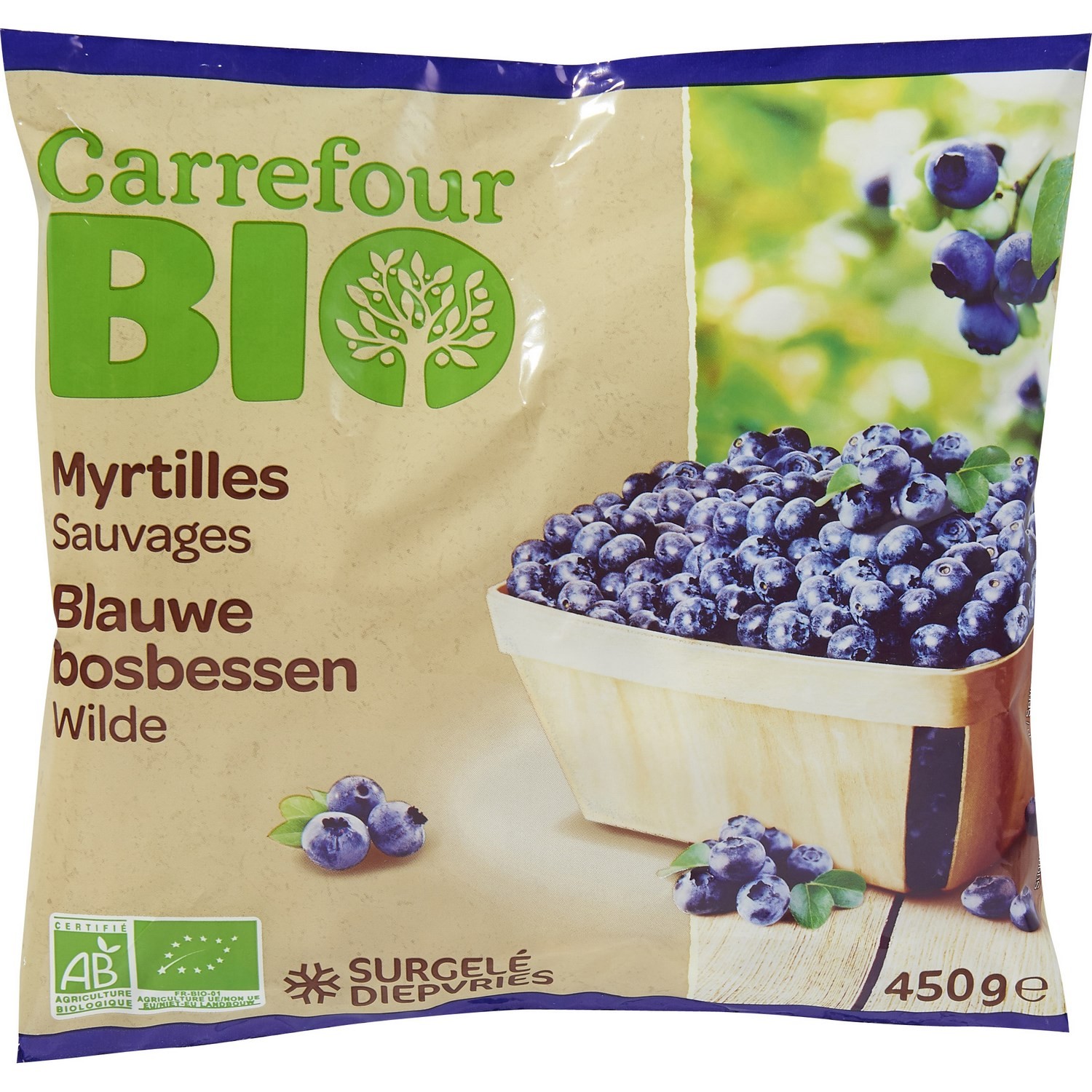 Myrtilles sauvages CARREFOUR BIO