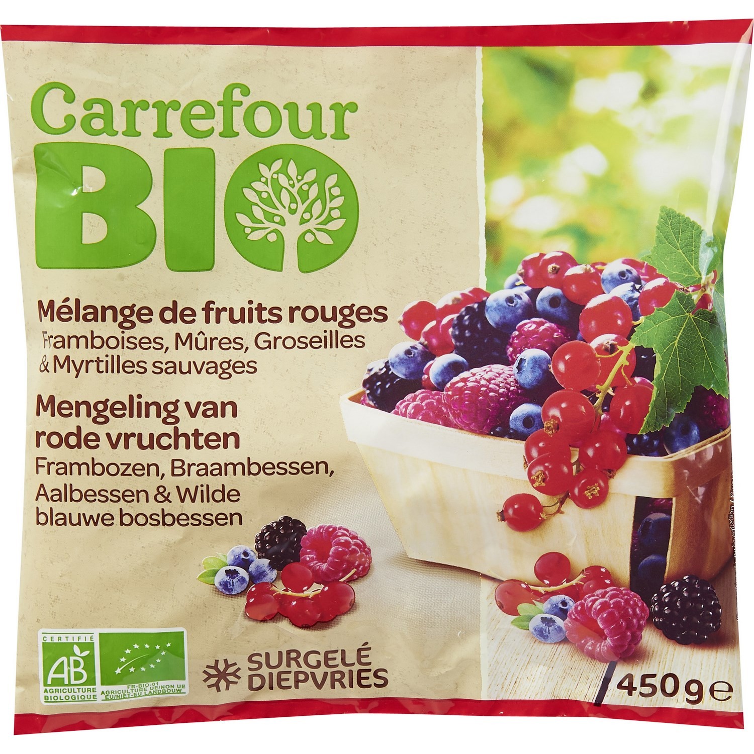 Fruits rouges mélange CARREFOUR BIO