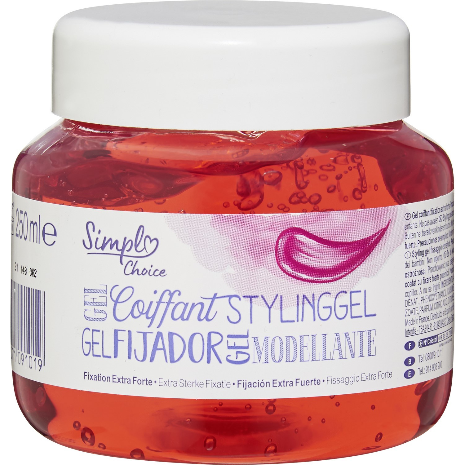 Gel coiffant fixation extra forte SIMPL