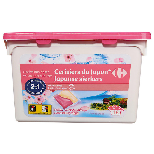 carrefour Lessive Duo-doses code EAN 3560071092634 